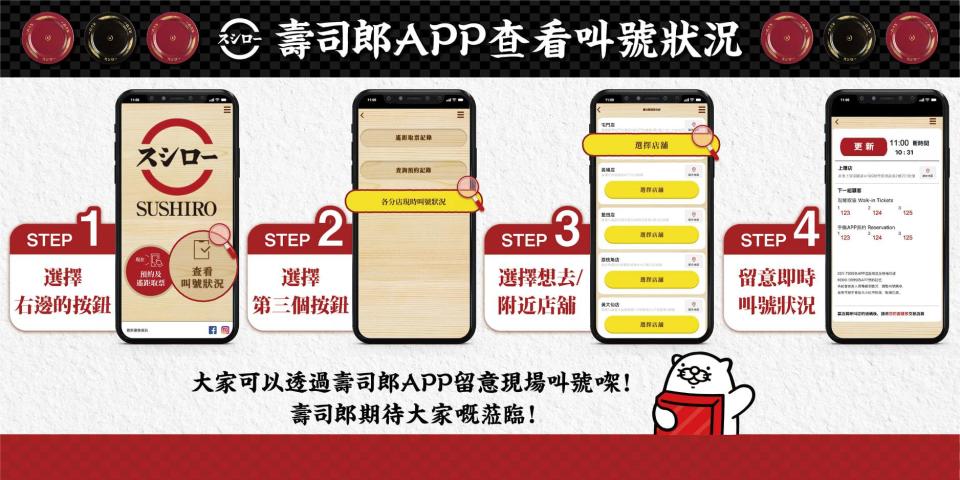 壽司郎手機App 預約訂位 / 遙距取票！5間SUSHIRO分店限定＋可一個月前訂位