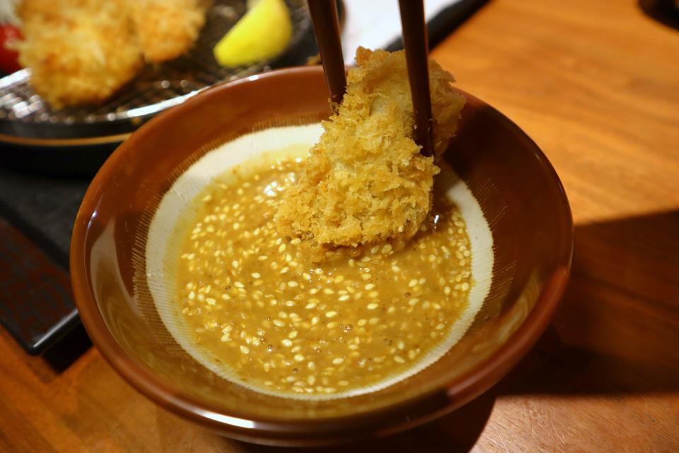itacho tonkatsu - sesame sauce dip