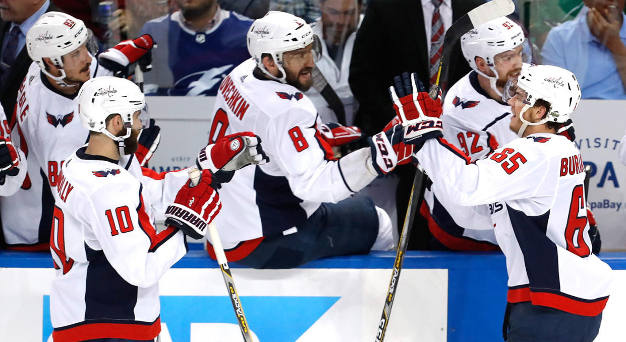 At long last Alex Ovechkin is approaching the top of the mountain. (Mike Carlson/Getty Images)