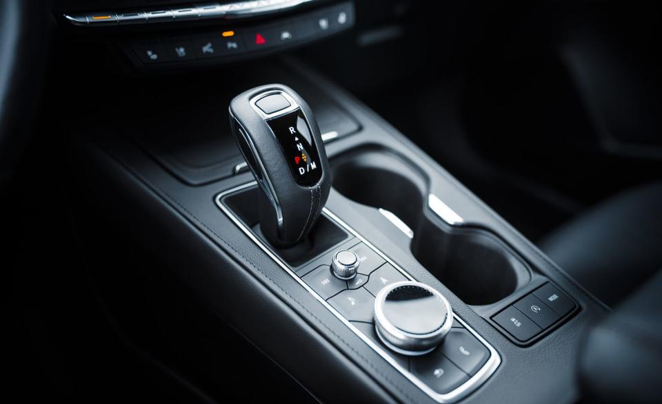 <p>Cadillac updated its much-maligned CUE touchscreen infotainment system with a console-mounted dial, but the knob can only be used to scroll. It does not toggle left, right, up, or down, as the best of its kind do (see BMW).</p>