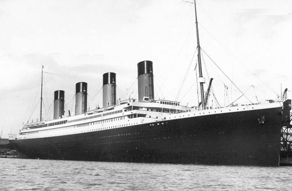rms titanic at southampton circa 1912