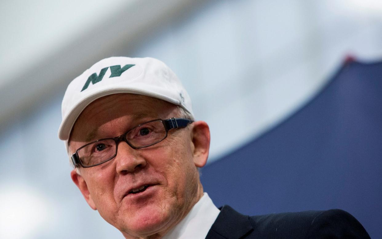 New York Jets owner Woody Johnson speaks during a news conference at the Boys and Girls Club of Newark Clubhouse in Newark, New Jersey January 27, 2014 - REUTERS