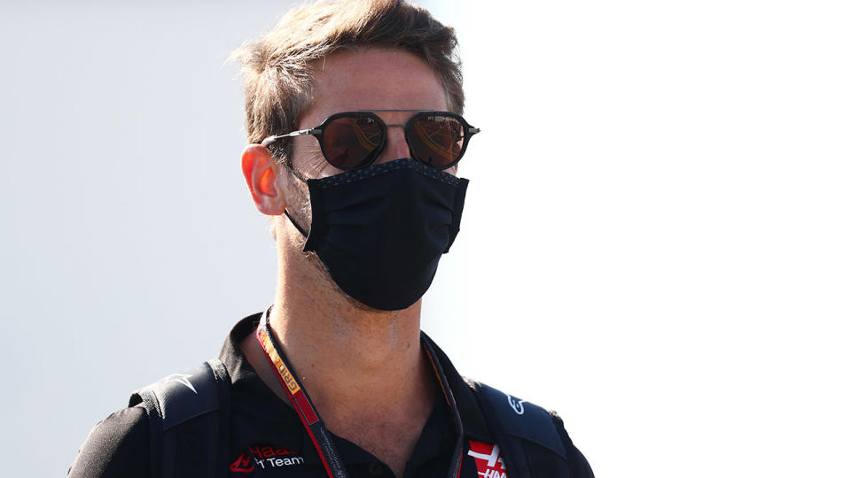 Romain Grosjean, pictured here before the British Grand Prix.