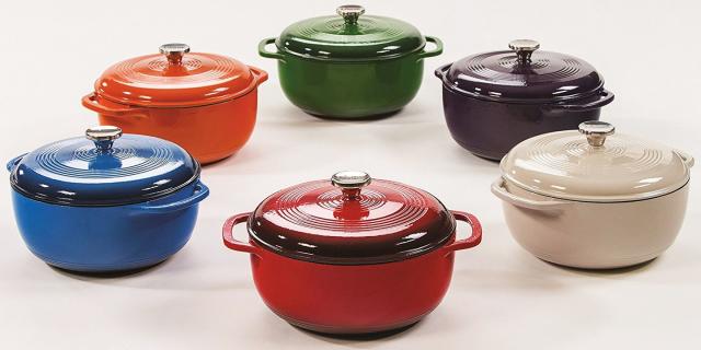 Lodge Enameled Cast Iron Dutch Oven - 6 qt - Red