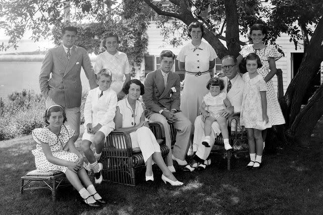 <p>Bachrach/Getty Images</p> A portrait of the Kennedy family in the 1930s