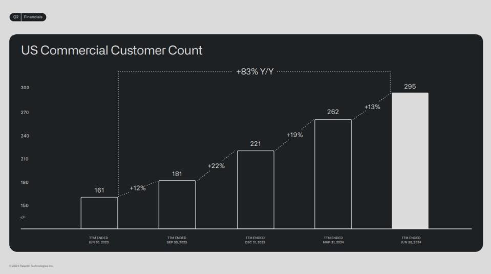 Palantir Commercial Sector Growth