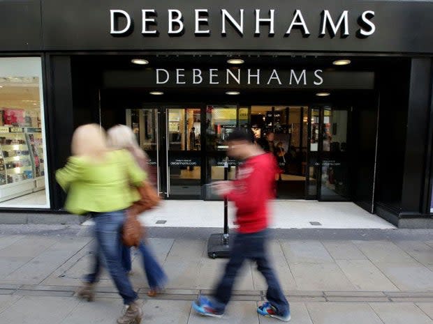 <p>Department store Debenhams</p> (PA)