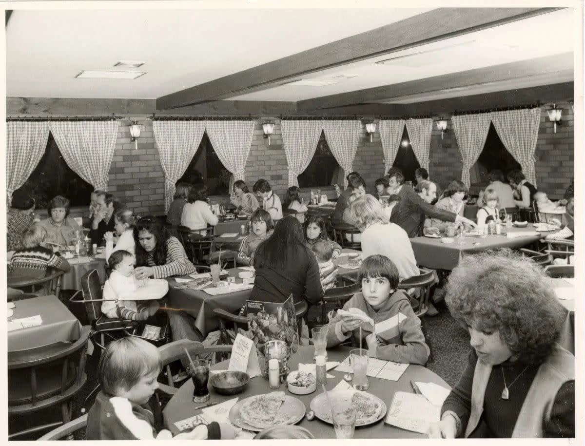 A Christchurch, New Zealand Pizza Hut in the 80s