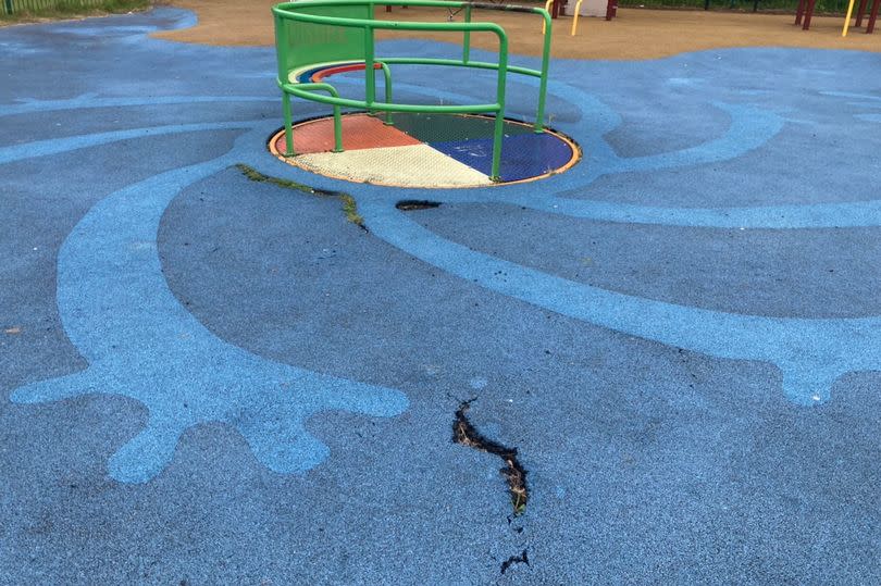 The playground at Green Lane Recreation Ground, New Malden, Kingston