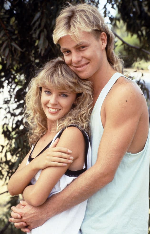 The pair as Charlene and Scott, pictured in 1988. (Photo: Fremantle MediaFremantle Media/Shutterstock)