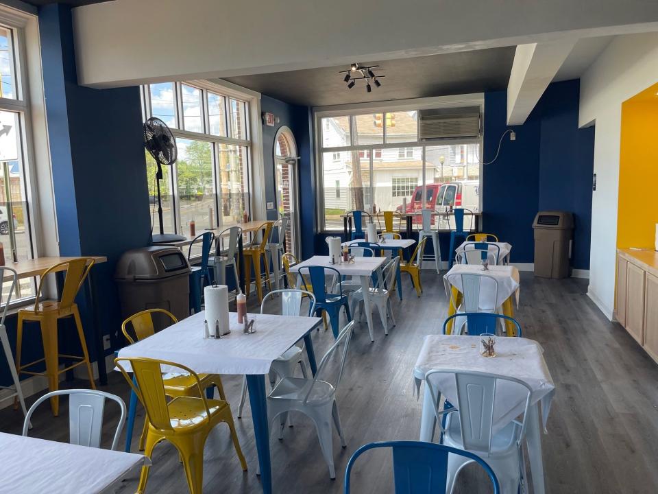 The interior of Zaddy's Roast Sandwiches in Mount Holly is shown.