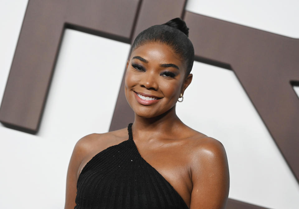 Gabrielle Union at the Ralph Lauren Spring 2024 Ready To Wear Fashion Show at the Brooklyn Navy Yard on September 8, 2023 in Brooklyn, New York. (Photo by Gilbert Flores/WWD via Getty Images)
