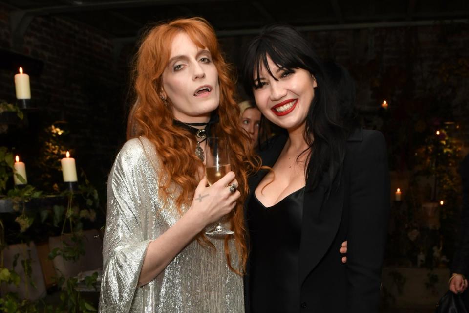 Hallow's Eve Dinner Hosted By Florence Welch At Luca Restaurant London: Florence Welch and Daisy Lowe attend the Hallow's Eve Dinner hosted by Florence Welch at Luca Restaurant on October 31, 2022 in London, England. Pic Credit: Dave Benett FOR EVENING STANDARD USE ONLY (Dave Benett)