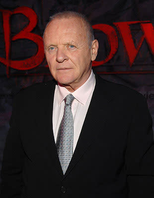 Anthony Hopkins at the Westwood premiere of Paramount Pictures' Beowulf