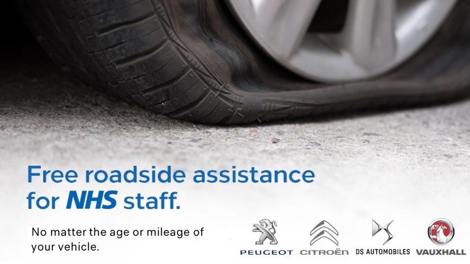 NHS offered roadside assistance by Groupe PSA