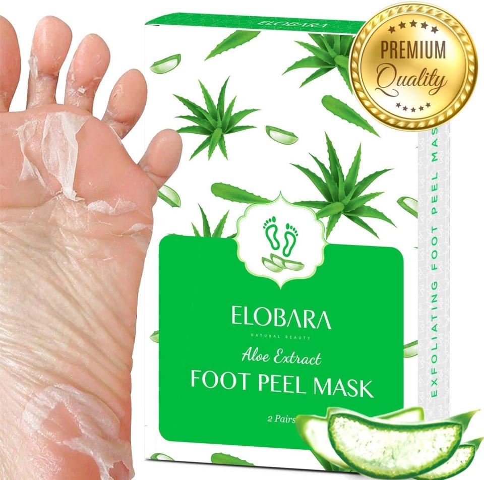 Elobara Foot Peel Mask. Image via Amazon.