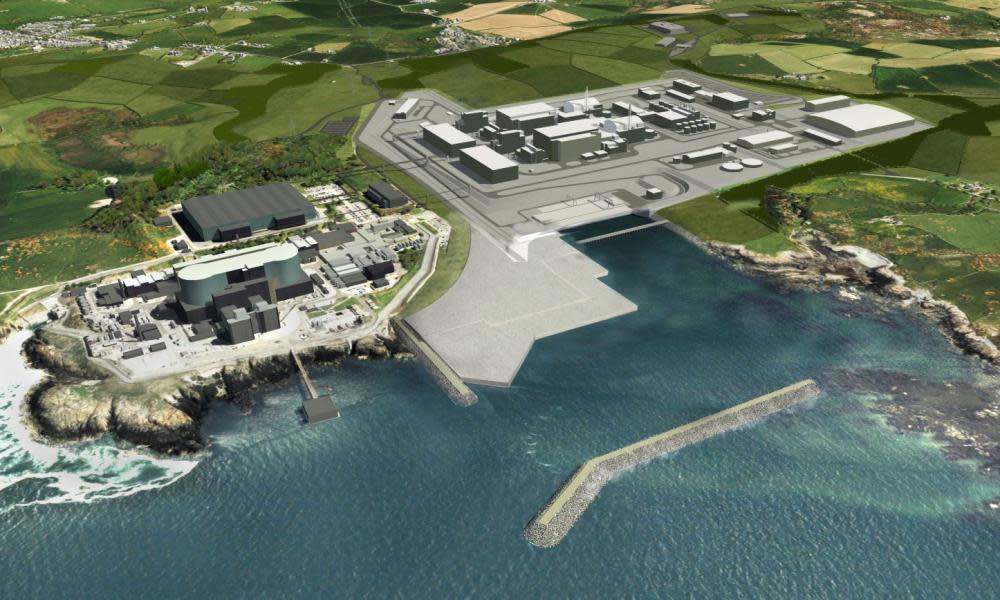 An artist’s impression of the Wylfa nuclear plant in Anglesey, which Hitachi has announced it is pulling out of building