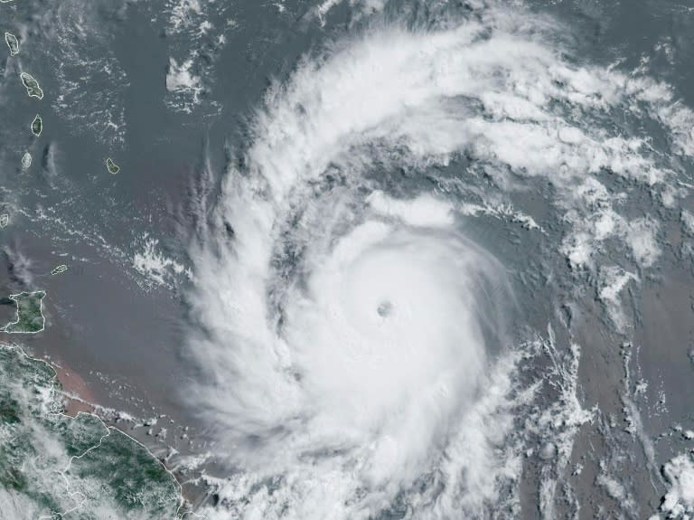 Hurricane Beryl is seen at 1340 GMT on June 30, 2024, in an image courtesy of the National Oceanic and Atmospheric Administration (NOAA)/GOES satellite (HANDOUT)