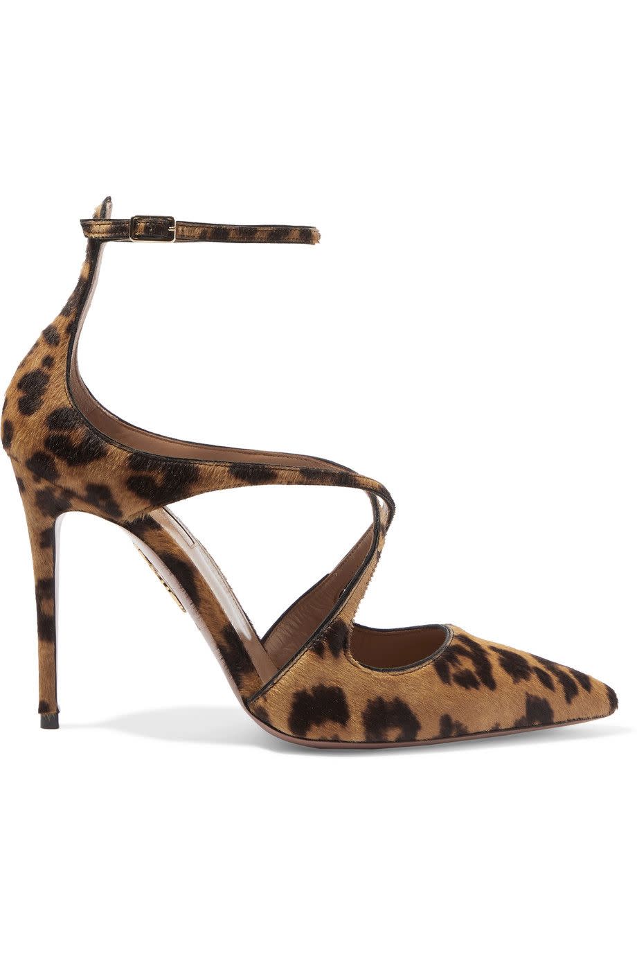 Viviana Leopard-Print Calf Hair and Leather Pumps