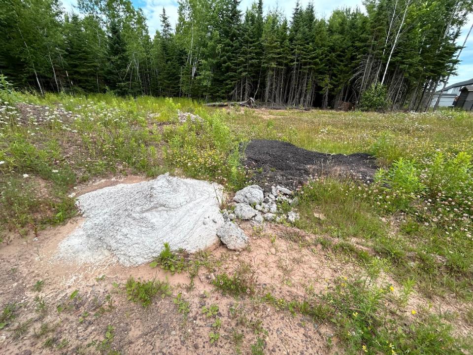 Cement and Asphalt can be seen dumped at the end of three other roads in Grove Hamlet.