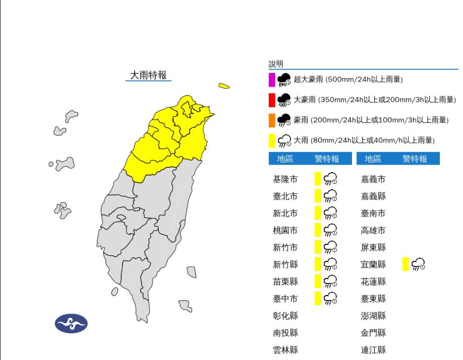 大雷雨範圍持續擴大！全台9縣市大雨特報　林嘉愷：鋒面「2階段」襲台