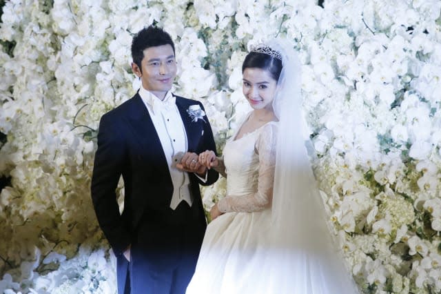 Chinese actress Angelababy gets married in £20 million ceremony