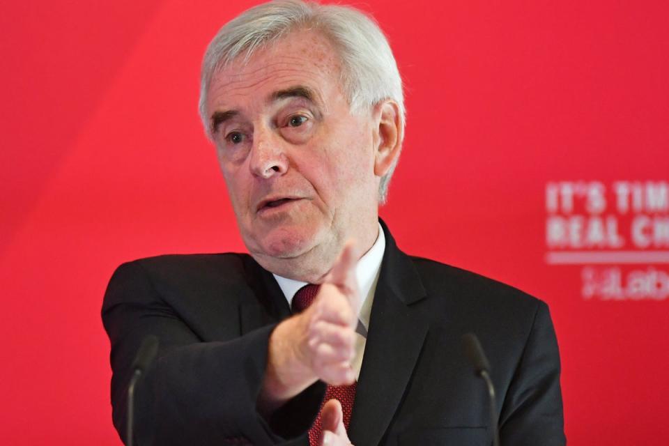 Labour former shadow chancellor John McDonnell (Jacob King/PA) (PA Archive)