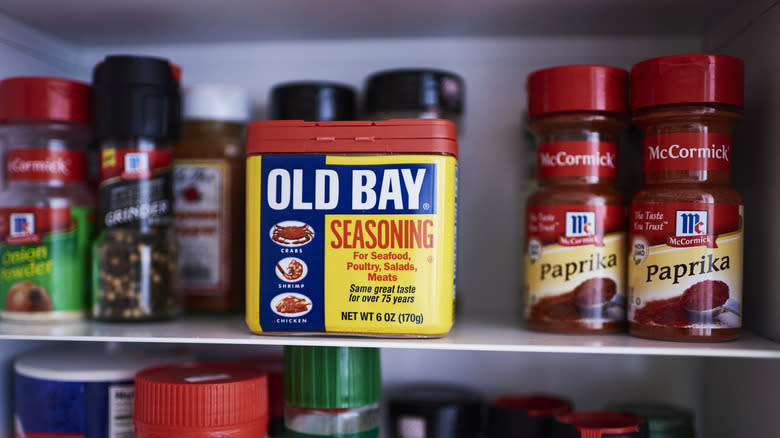 A tub of Old Bay