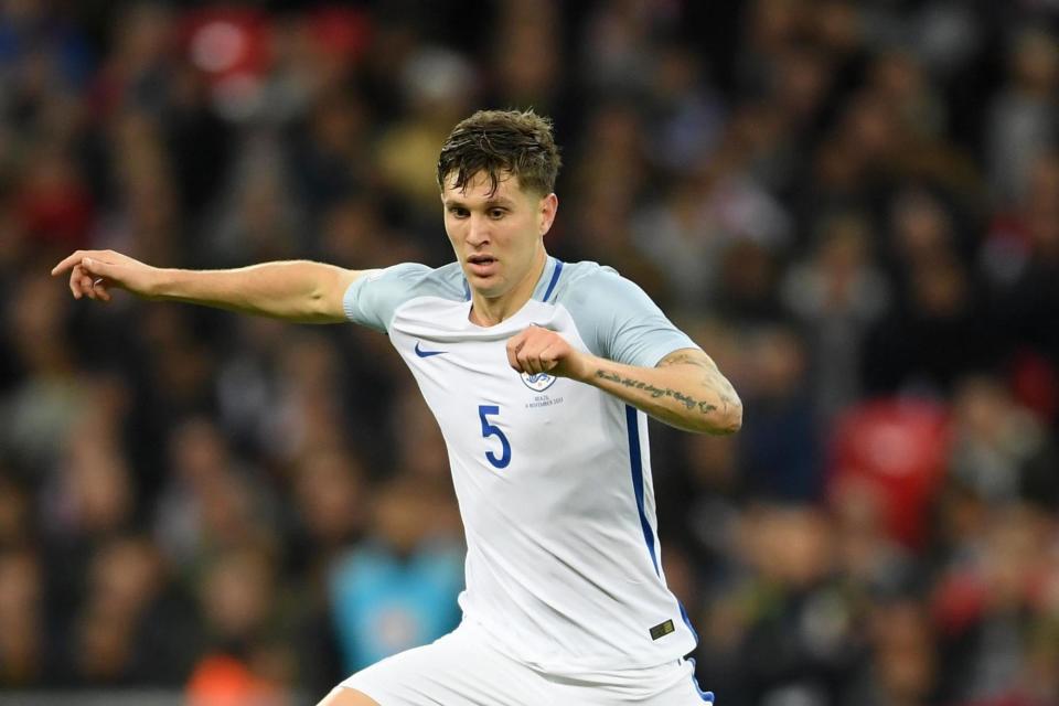 Magic number: Stones has played in an England back three on three occasions since November: Getty Images