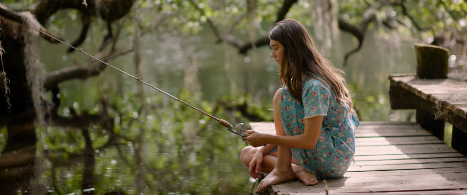 This image released by Sony Pictures shows Daisy Edgar-Jones in a scene from "Where the Crawdads Sing." (Michele K. Short/Sony Pictures via AP)