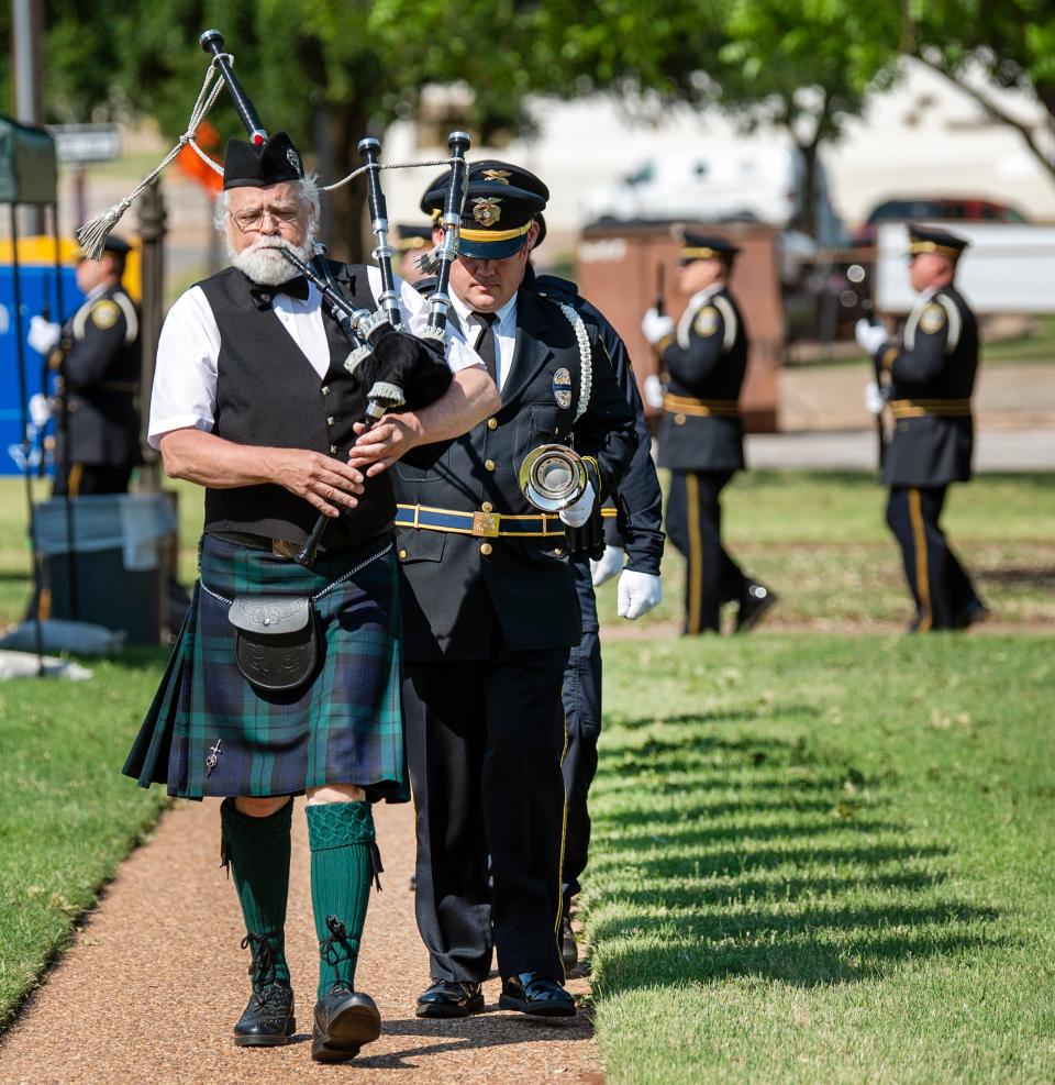 The Wichita Falls Police Department Honored fallen officers during the WFPD annual Police Memorial Service Monday morning.