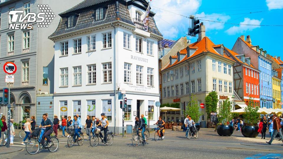 全球最佳自行車旅遊都市，丹麥哥本哈根以62%的居民自行車通勤代步獨占鰲頭。圖／TVBS