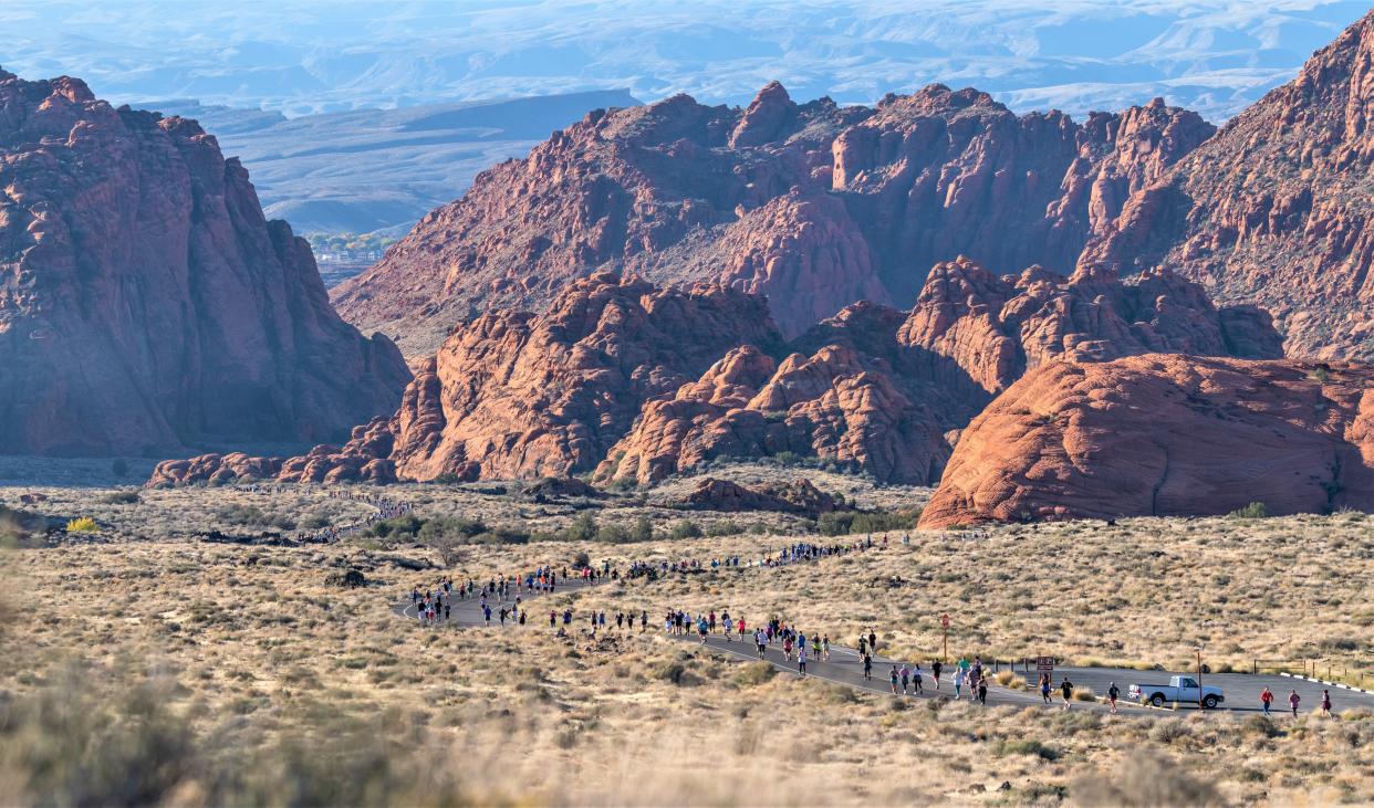 Snow Canyon State Park in Washington County provides a scenic backdrop for the annual Snow Canyon Half Marathon. This year's iteration is scheduled to start at 9 a.m. on Saturday.