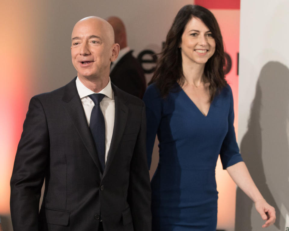 Jeff Bezos will sign over $55 billion worth of Amazon stock to his ex-wife in days. Source: Getty