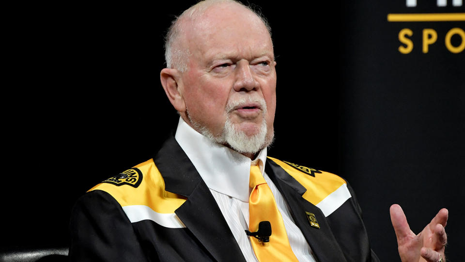 Former Boston Bruins coach turned media commentator Don Cherry has been slammed for his comments about immigrants. (Photo by Paul Marotta/Getty Images)