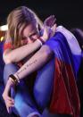 <p>A Russia fan cries after Russia’s loss in the quarterfinal match between Russia and Croatia at the 2018 soccer World Cup in the Fisht Stadium, in Sochi, Russia, Saturday, July 7, 2018. (Reuters) </p>