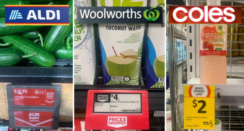 Aldi, Woolworths and Coles customers are struggling to see if price tickets are indicating an actual promotion or not. Can you tell? (CHOICE)
