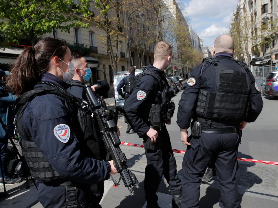 <p>One person has been left dead after the shooting in western Paris</p> (AP)