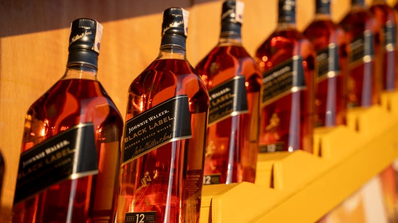 bottles of Johnnie Walker Black Label