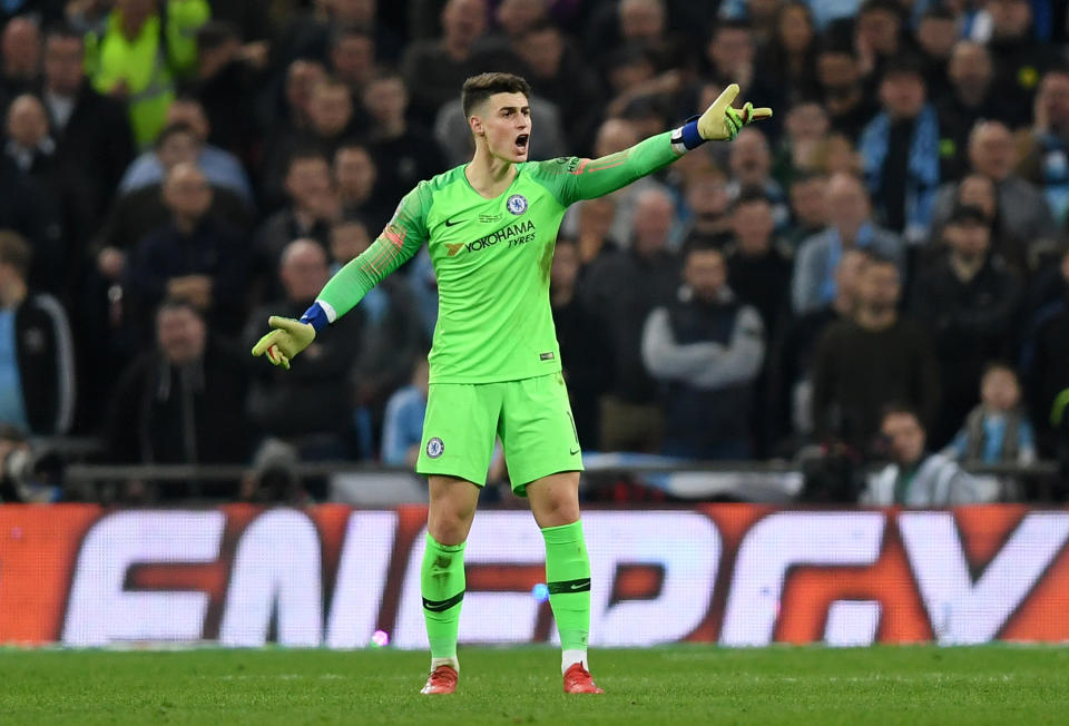 Chelsea goalkeeper Kepa Arrizabalaga refused to be substituted, and the soccer world refused to be quiet about it. (Getty)