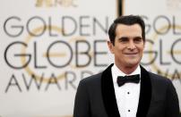 Actor Ty Burrell arrives at the 71st annual Golden Globe Awards in Beverly Hills, California January 12, 2014. REUTERS/Danny Moloshok (UNITED STATES - Tags: Entertainment)(GOLDENGLOBES-ARRIVALS)