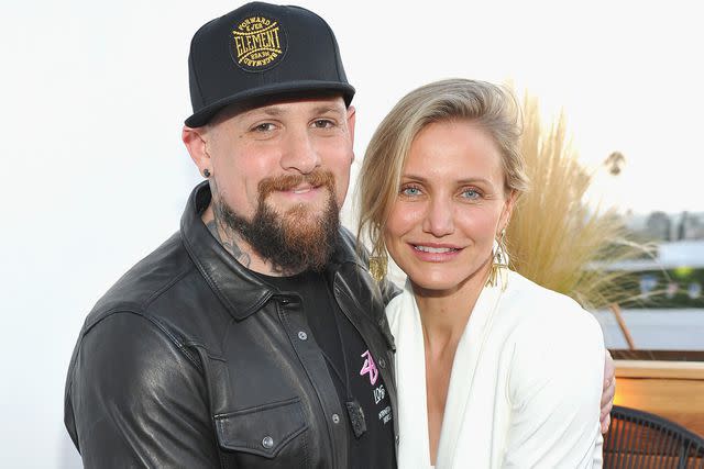 <p>Donato Sardella/Getty</p> Benji Madden and Cameron Diaz attend House of Harlow 1960 x REVOLVE on June 2, 2016 in Los Angeles, California.