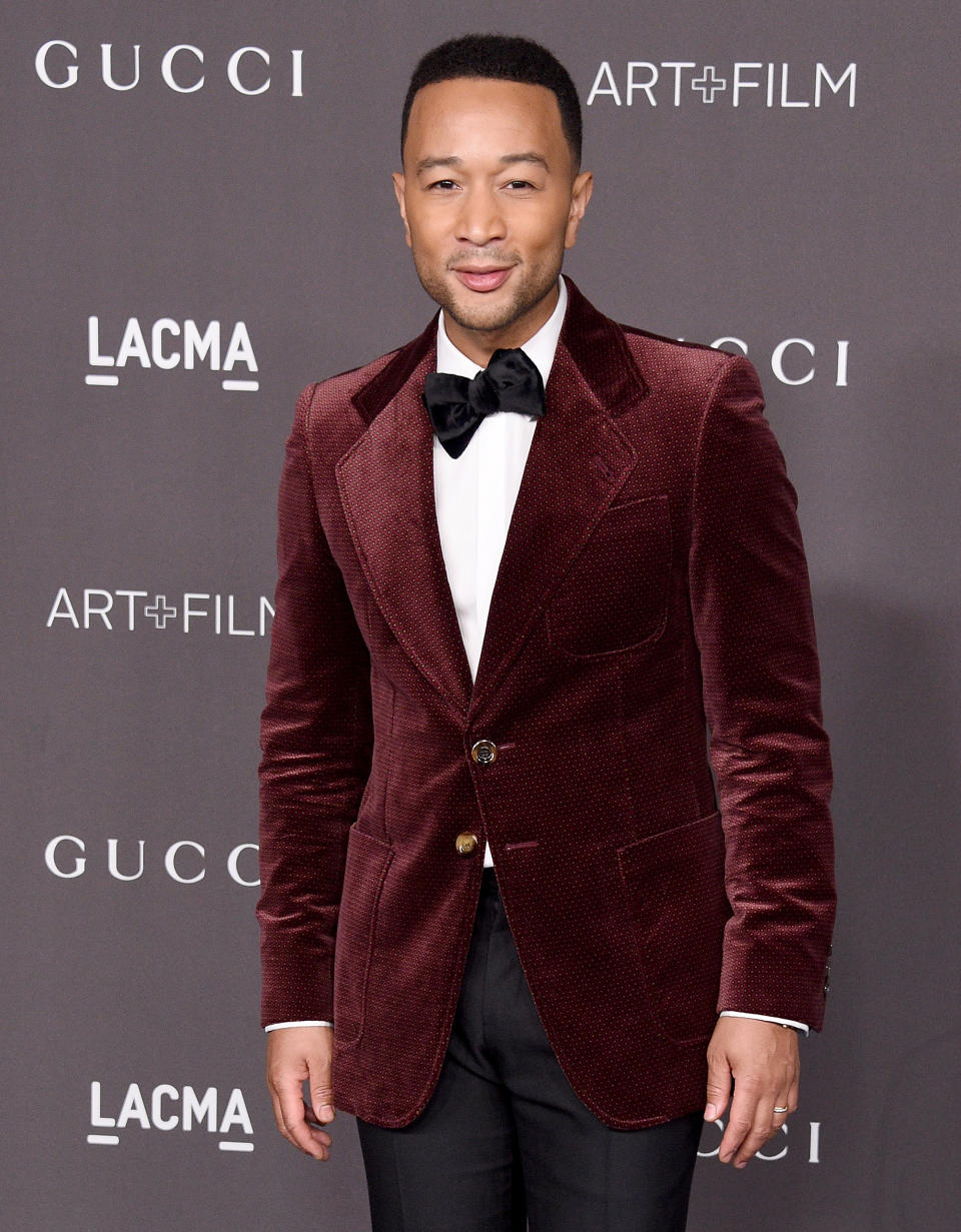 John Legend est pourtant un habitué des récompenses. Grâce à sa musique, il a reçu plusieur Grammy Awards, mais aussi un Golden Globe et un Oscar de la meilleure chanson originale pour Glory, tiré de la bande-originale du film Selma. (Photo by Gregg DeGuire/FilmMagic)