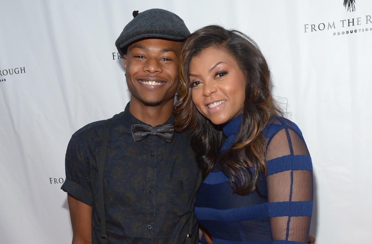 Taraji P. Henson and her son, Marcell, attend the screening of "From The Rough" at ArcLight Cinemas on April 23, 2014 in Hollywood, California. (Photo: Jason Kempin via Getty Images)