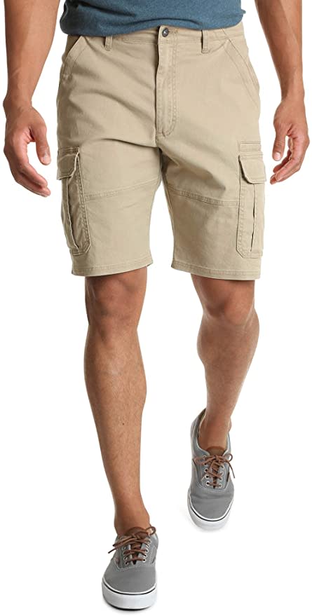 Wrangler Authentics Classic Stretch Cargo Short in Grain Twill. (Photo via Amazon)