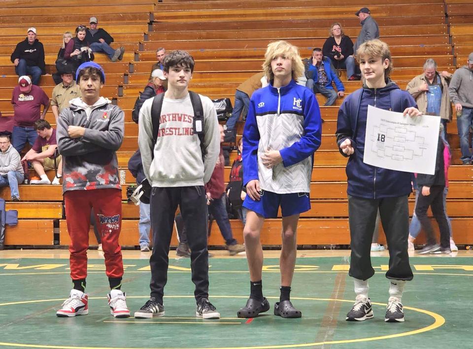 Coldwater's Yahya Umari took fourth place at 106 pounds Saturday at the I-8 Invite.