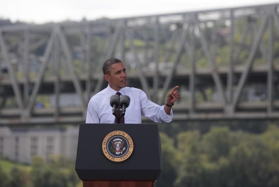 President Barack Obama was one of three sitting U.S. presidents who came to Cincinnati to talk about the importance of repairing the Brent Spence Bridge.