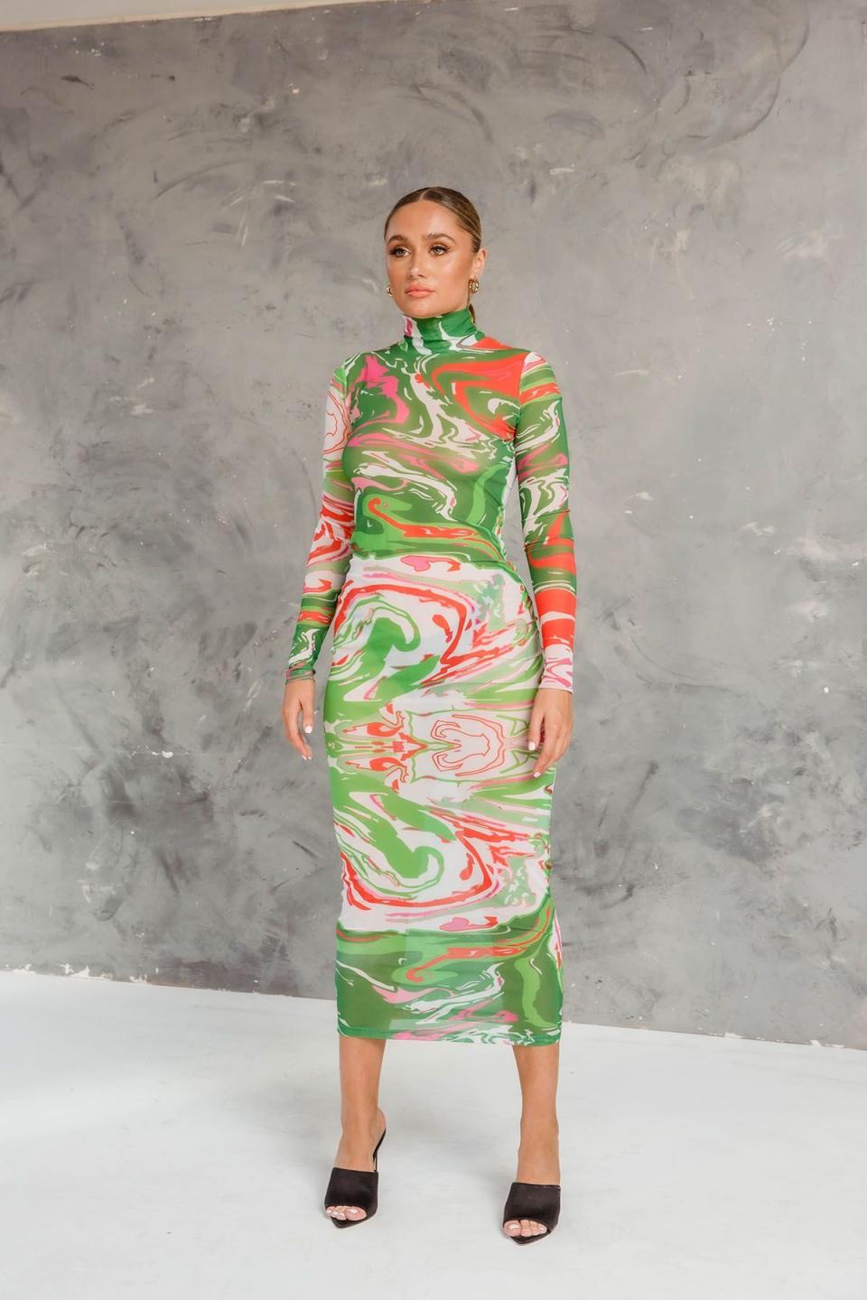 Gaia Dress Green