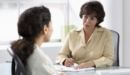 Businesswomen having meeting in office