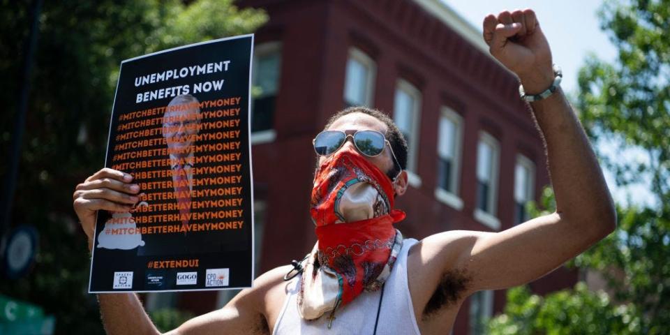 GettyImages protest dc covid-19 stimulus relief